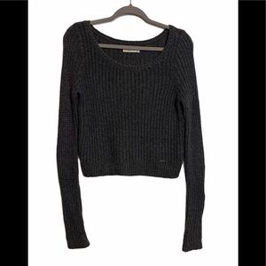 Abercrombie & Fitch Knit Scoop Neck Crop Sweater S